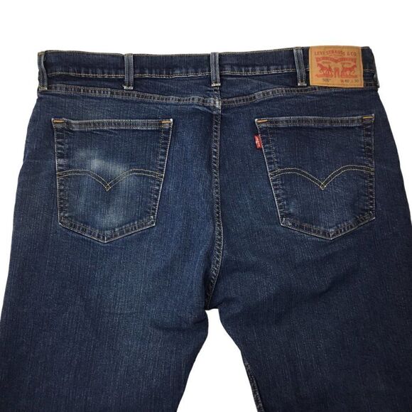 Levi's 505 Jeans 40 x 30 Blue Denim Straight Regular Red Tab Classic Mexico - Picture 3 of 8